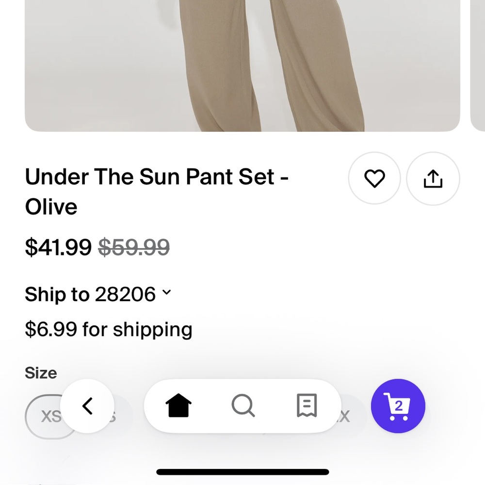 Fashion Nova Tan Wide Leg Jumpsuit - Picture 4 of 4